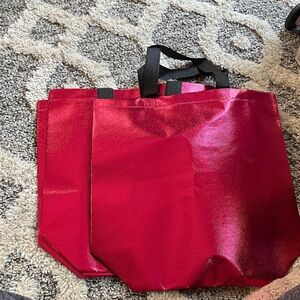 Stylish Dark Pink Tote Bag (4 total)
